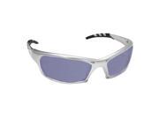GTR Safety Glasses with Silver Frame with Ice Mirror Lens in Clamshell Packaging