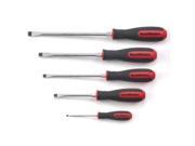 5 Piece Slotted Dual Material Screwdriver Set