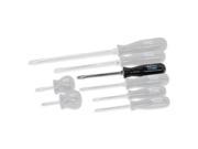 4 Slotted Screwdriver with Black Handle
