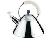 Alessi Bird Whistle Kettle by Michael Graves White Handle