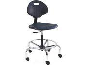 BenchPro Deluxe Cleanroom Lab Chair workbench stool with chrome base