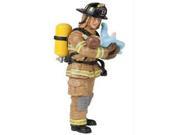 Papo Yellow US Fireman with Baby Figure