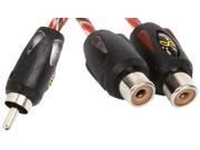 STINGER SI42YF CAR STEREO PREMIUM 4000 SERIES RCA 1 M TO 2 F ADAPTER CABLE