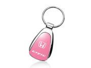 Honda Civic Pink Tear Drop Key Chain