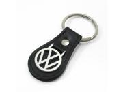 Volkswagen Black Leather Key Chain