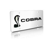 Ford Mustang Cobra Stainless Steel License Plate