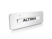 Nissan Altima Half size Chrome License Plate