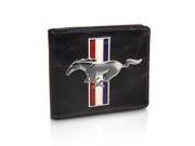 Ford Mustang Logo Black Leather Wallet