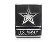 Army Star Chrome Metal Auto Emblem