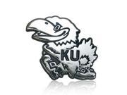 University of Kansas Jayhawk Chrome Car Emblem