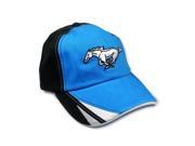 Ford Mustang Running Pony Blue and Black Baseball Cap