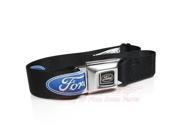 Ford Oval Logo Auto Seatbelt Buckle Black Belt