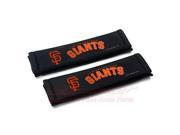MLB Team San Francisco Giants Car Seat Belt Shoulder Pads Pair