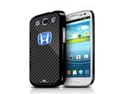 Honda Blue Logo Carbon Fiber Look Samsung Galaxy S3 Black Cell Phone Case