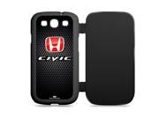 Honda Civic Red Logo Samsung Galaxy S3 Black Flip Cover Cell Phone Case