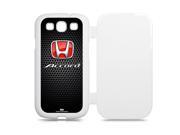 Honda Accord Red Logo Samsung Galaxy S3 White Flip Cover Cell Phone Case