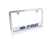 Ford Blue F 150 Chrome Metal Auto License Plate Frame