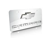 Chevrolet Logo 2010 up Camaro Chrome Steel License Plate
