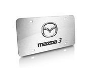 Mazda 3 Brushed Stainless Steel License Plate Mazda 3 Brushed Stainless Steel License Plate