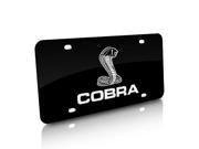 Ford Mustang Shelby Cobra Black Steel License Plate