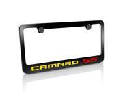 Chevrolet 2010 up Yellow Camaro Red SS Black Metal License Plate Frame