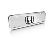 Honda Logo Half size Chrome Metal License Plate