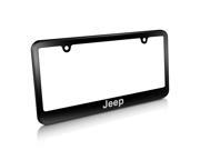 Jeep Matte Black Metal License Plate Frame