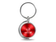 Nissan 350Z Red Brushed Metal Spinner Key Chain