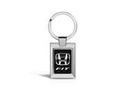 Honda Fit Black Logo on Honeycomb Grille Chrome Key Chain