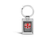 Honda Accord Red Logo on Gray Metal Chrome Key Chain