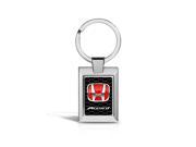 Honda Accord Red Logo on Honeycomb Grille Chrome Key Chain