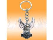 Harley Davidson Eagle and Bar Shield Keychain