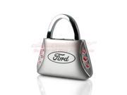 Ford Pink Crystals Purse Shape Key Chain