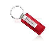 Pontiac Logo Red Leather Key Chain