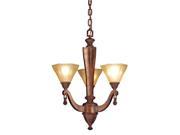 20 Inch W Oakland 3 Light Chandelier Ceiling Fixture