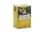 Numi Tea 0669796 Herbal Tea Chamomile Lemon Caffeine Free 18 Teasan Bags 1.08 oz 30.6 g Case of 6 18 Bag