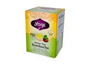 Yogi 0672311 Yogi Tea Green Tea Kombucha Contains Caffeine 16 Tea Bags 1.12 oz 32 g Case of 6 16 Bag