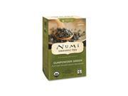 Numi Tea 0669671 Gunpowder Green Organic Tea 18 Full Leaf Tea Bags 1.27 oz 36 g Case of 6 18 Bag