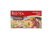Celestial Seasonings Red Tea Caffeine Free Madagascar Vanilla 20 Tea Bags Case of 6
