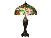 Amora Lighting Tiffany Style Floral Design Table Lamp