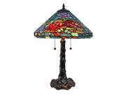 Amora Lighting Tiffany Style Roses Design Table Lamp