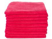 Real Clean All Purpose 16 x16 Microfiber Towels Red