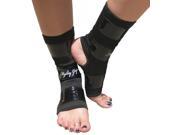 Mighty Grip Ankle Protectors For Pole Dancing With Tack Strips Black Medium