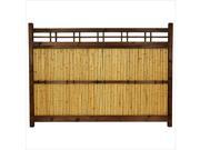 Oriental Furniture 4 x 5.5 Kumo Fence in Natural