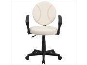 Flash Furniture Baseball Task Chair with Arms [BT 6179 BASE A GG]