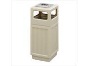 Safco Canmeleon Recessed Panel Ash Urn in Tan