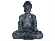 Oriental Furniture 12 Japanese Sitting Buddha Statue in Bronze