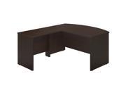 Bush BBF Series C Elite 60W x 36D Bow L Computer Desk in Mocha Cherry