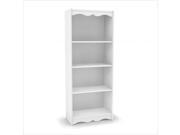 Corliving Hawthorn 60 Tall Bookcase in Frost White