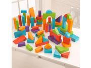 KidKraft 60 Piece Wooden Block Set in Brights